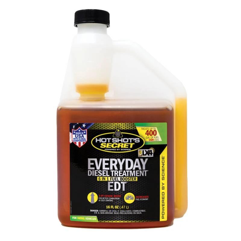 M.A.M Auto Parts Hot Shot's Secret Everyday Diesel Treatment 16 Oz Squeeze Bottle (HSSEDT16ZS) - Complete Fuel System Cleaners diesel additives