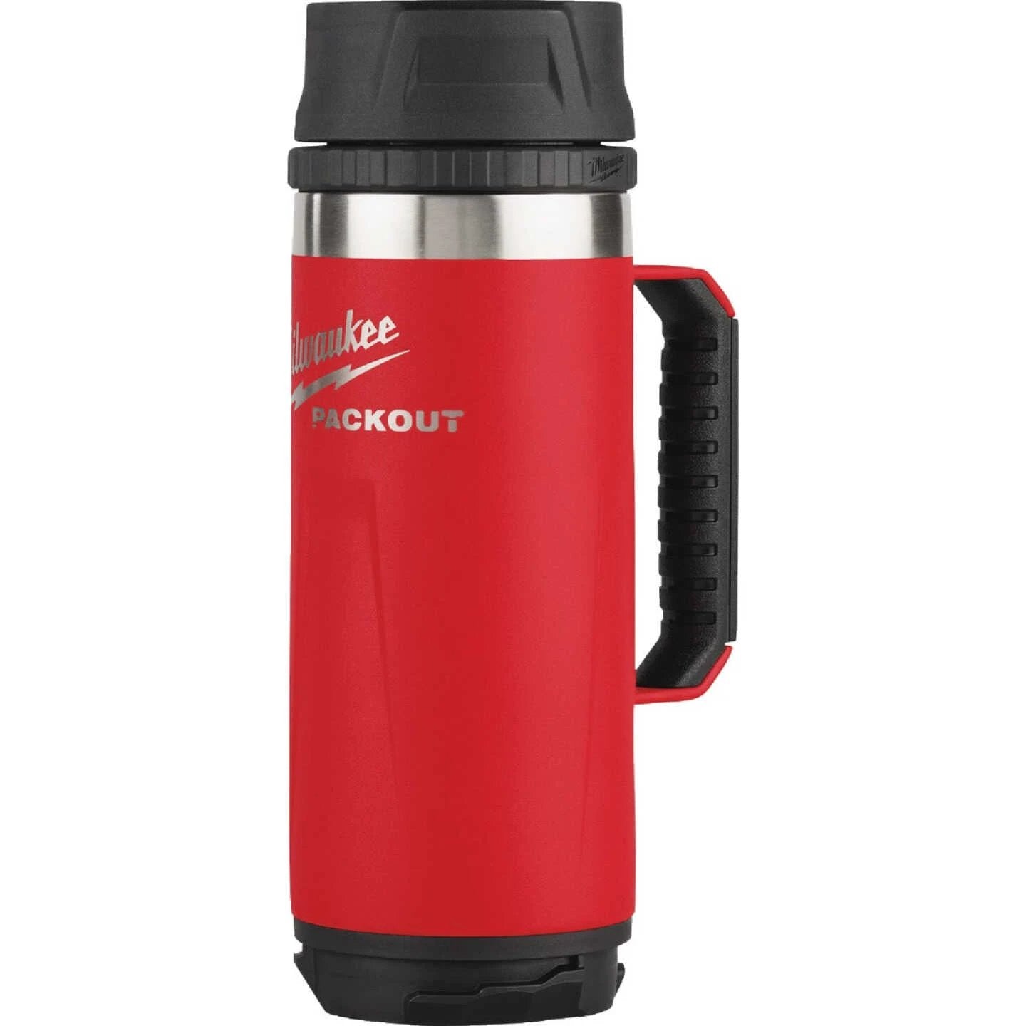 M.A.M Auto Parts MILWAUKEE PACKOUT Red 18 Oz. Insulated Mug with Sip Lid - Thermoses Milwaukee Tools