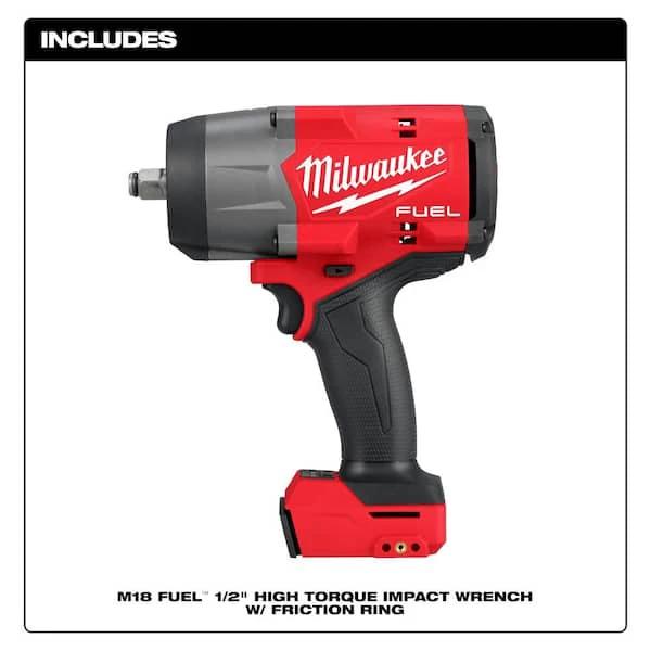 M.A.M Auto Parts Milwaukee 2967-20 M18 FUEL 18V 1/2 in High Torque Impact Wrench with Friction... - Impact Wrenches & Drivers Milwaukee Tools