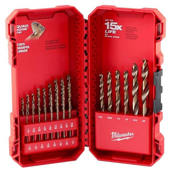 M.A.M Auto Parts Milwaukee 48-89-2338 Helix Drill Bit Set - Red (23 Piece) - Twist Drill Bits Milwaukee Tools