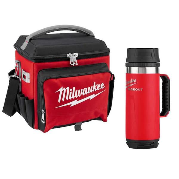 M.A.M Auto Parts MILWAUKEE PACKOUT Red 18 Oz. Insulated Mug with Sip Lid - Thermoses Milwaukee Tools