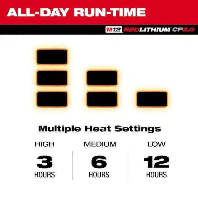 M.A.M Auto Parts Milwaukee Tool M100b-21L Men's Heated Jacket, Black, Heats 3 To 12 Hours , 12 - Coats & Jackets heated outerwear