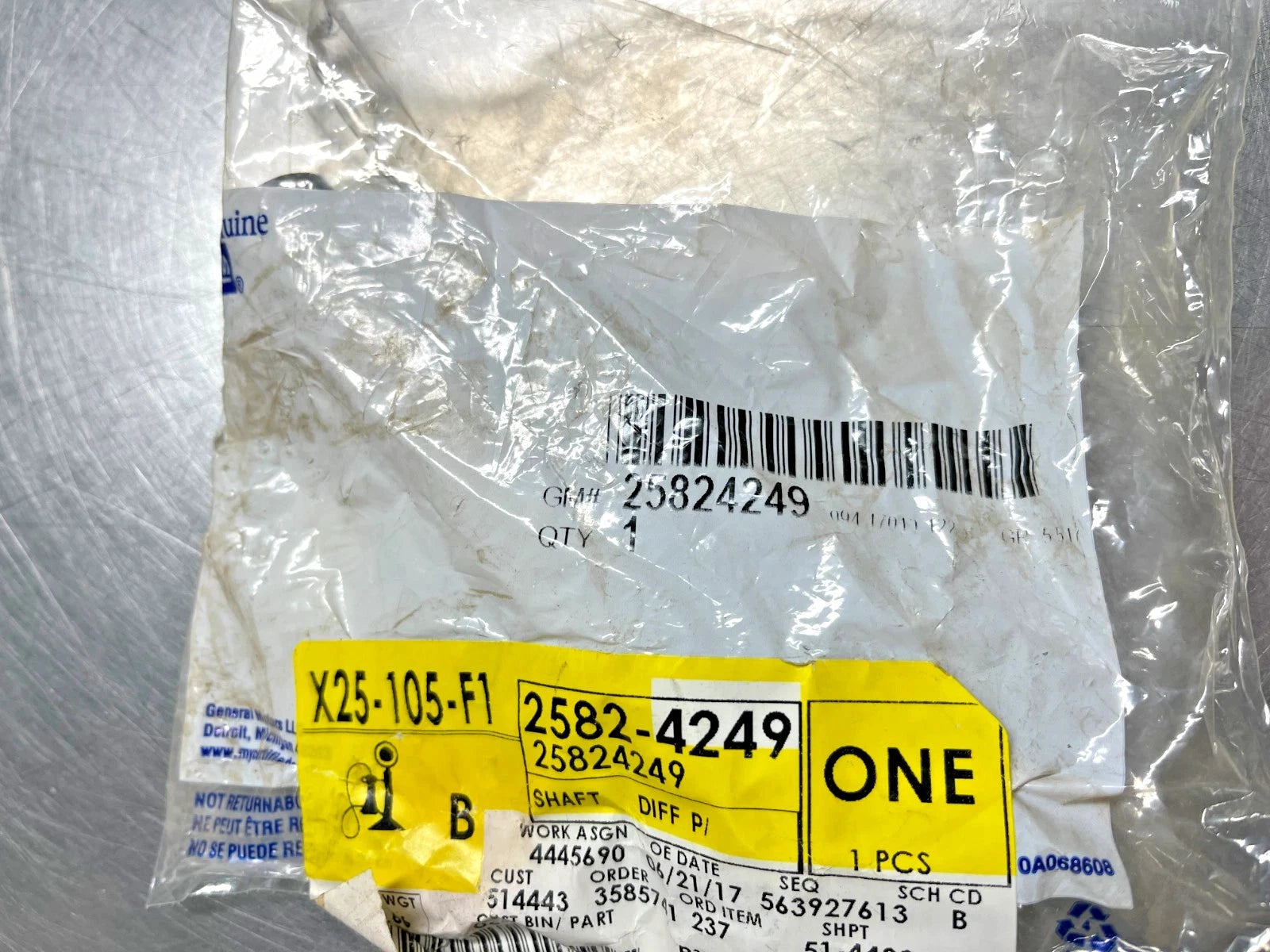 M.A.M Auto Parts AC Delco 25824249 Genuine OEM GM Rear Differential Pinion Gear Shaft - Differentials Differential parts