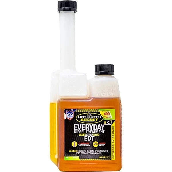 M.A.M Auto Parts Hot Shot's Secret Everyday Diesel Treatment 16 Oz Squeeze Bottle (HSSEDT16ZS) - Complete Fuel System Cleaners diesel additives