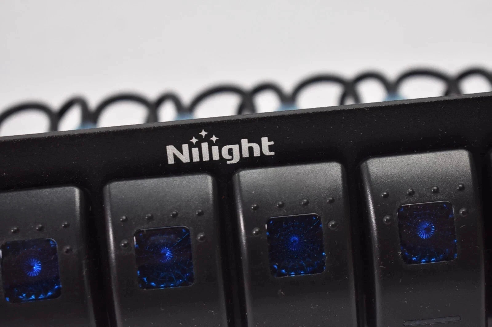 M.A.M Auto Parts NiLight Aluminum Rocker Toggle Switch Panel Dash 5 Pin On/Off For Rear Light Bar - Light Bars ATV/UTV ACCESSORIES