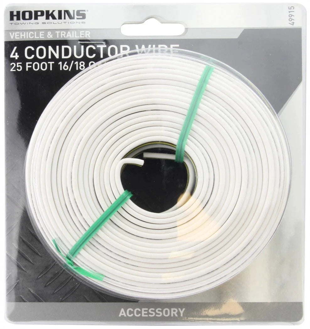M.A.M Auto Parts Hopkins 49915 25 Foot 4 Wire Trailer Wiring Harness - Trailer Wiring TRAILER WIRING