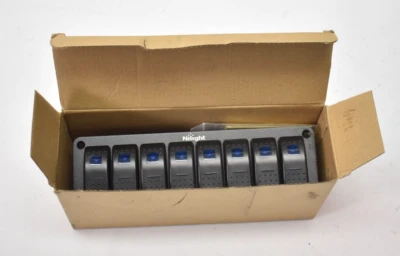 M.A.M Auto Parts NiLight Aluminum Rocker Toggle Switch Panel Dash 5 Pin On/Off For Rear Light Bar - Light Bars ATV/UTV ACCESSORIES